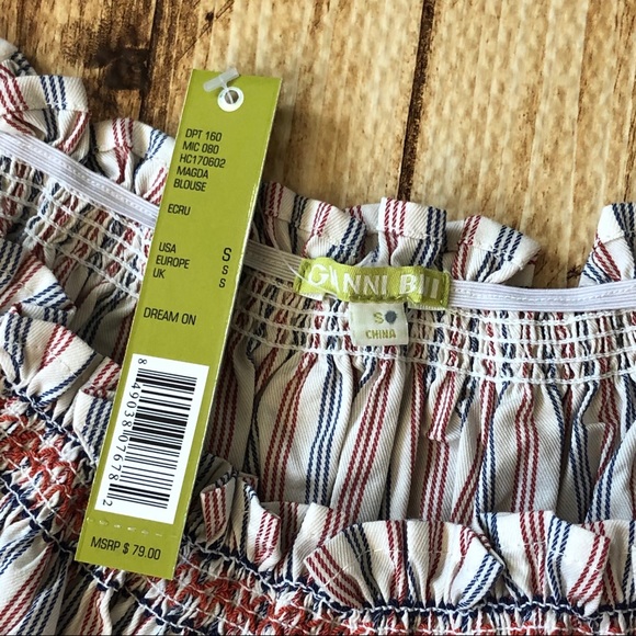 NWT Gianni Bini Magda off the shoulders top - Picture 6 of 8